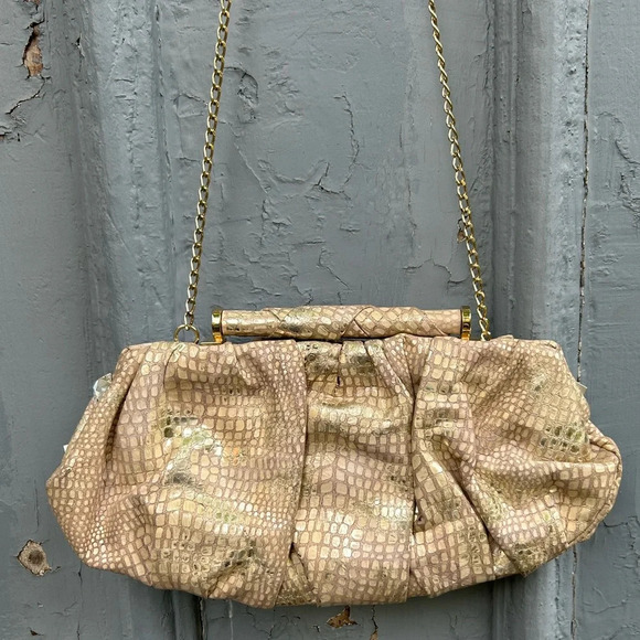 Stuart Weitzman Collection Python  Ursula Crossbody/ Clutch, 12.5 x 6” - Picture 4 of 12